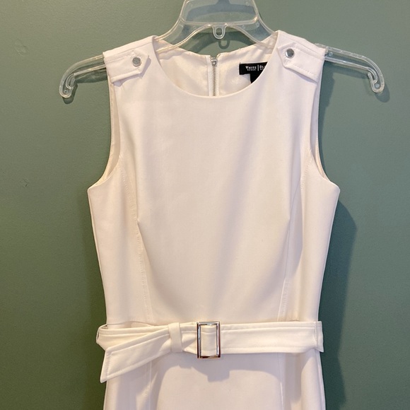 WHBM Belted Fit-And-Flare Dress - Picture 3 of 11